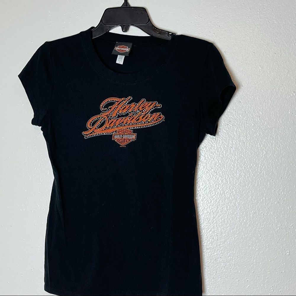 Harley-Davidson Short Sleeve Tee with Sequins